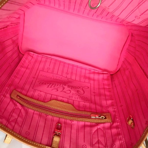 100% AUTHENTIC LTD EDITION LOUIS VUITTON MONOGRAM NEVERFULL ROSES MM - Picture 5 of 16